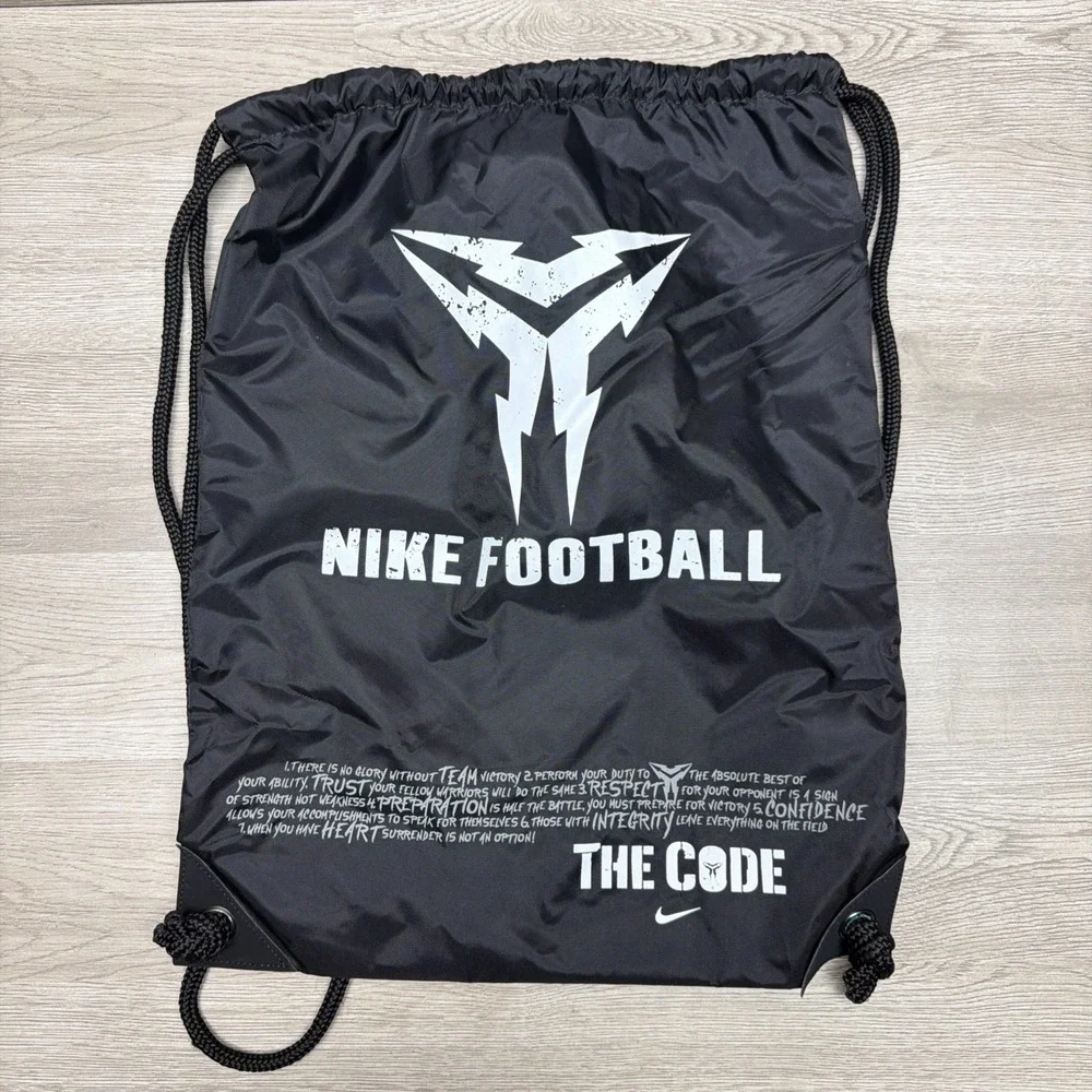 Nike Football BlackTravel Drawstring Backpack 